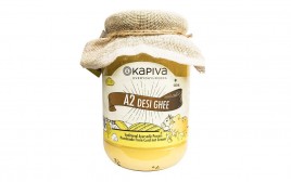 Kapiva A2 Desi Ghee   Glass Jar  500 millilitre